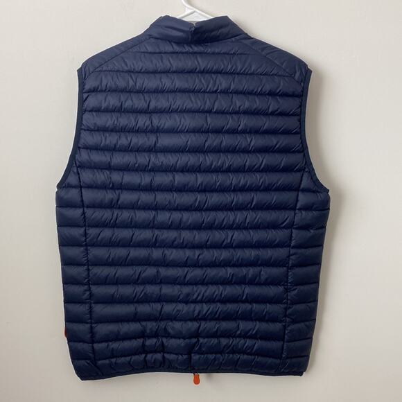 Save the Duck Navy Ultra Light Jacket Puffer Vest Size: S - Picture 7 of 7